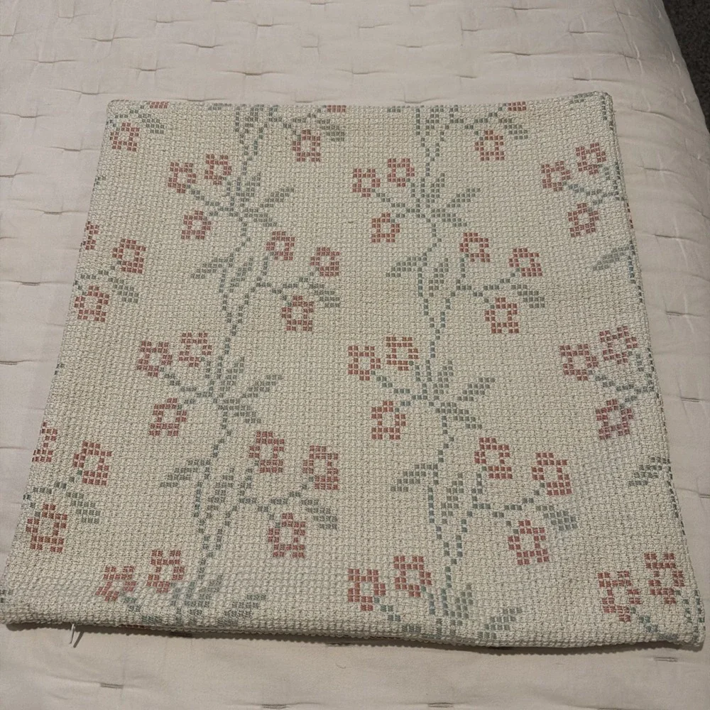 Pottery Barn Fair‎ Isle Pillow Cover PASTELS Country Beige 18